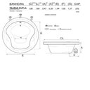 Ver imagem 2 de Banheira Redonda Taurus Dupla com Hidro em Acrílico