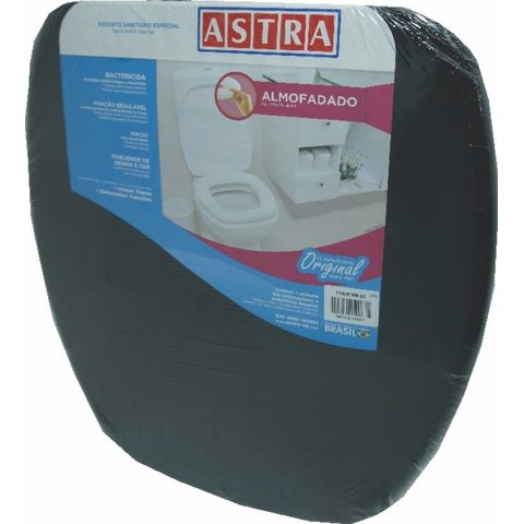 Assento Sanitário Almofadado Thema Incepa Preto