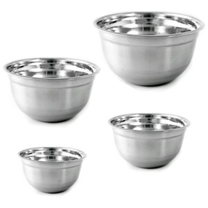 Kit Mixing Bowl Inox 4 Peças - Gourmet Mix