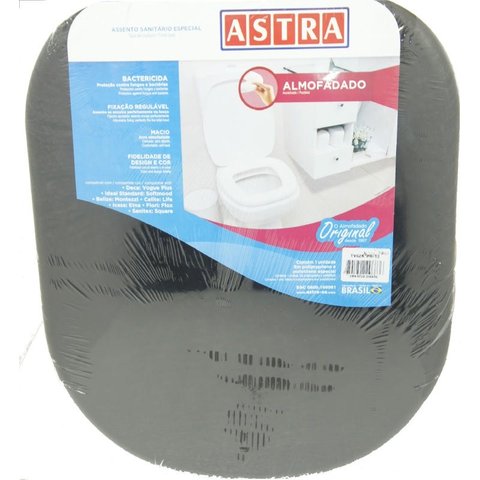 Assento Almofadado Astra Etna Icasa Preto