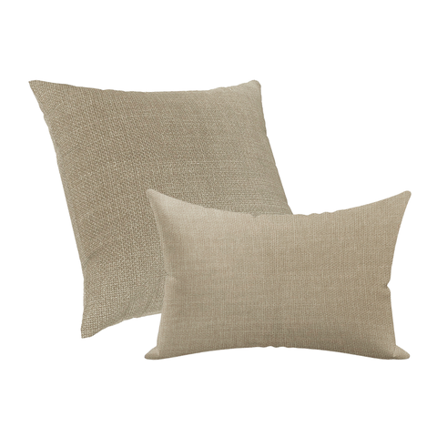 Kit Capas de Almofada Decorativa Moderna 50x50 e 30x50 Areia