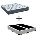 Ver imagem 1 de Cama Box King 193 Tecido Branco com Colchão Alegro Bello Box D28 Cinza 57x193x203