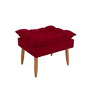 Ver mais imagens de Kit 02 Poltronas + Namoradeira + Puff Opala Balaqui Decor Vermelho