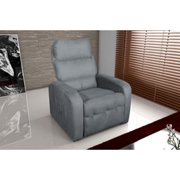 Poltrona Do Papai Reclinável Siena - Cinza Light - 3