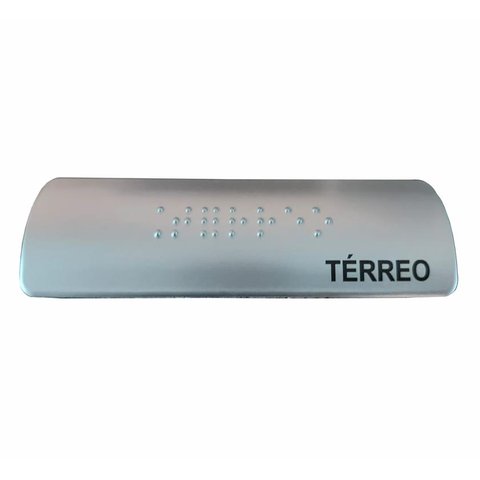 KIT 10 PLACA BRAILE PARA CORRIMÃO TÉRREO