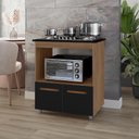 Ver imagem 4 de Balcao para Cooktop 4 Bocas 2p 75 Cm Elisa Savana Preto Mobbs