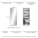 Ver imagem 3 de Sapateira 1 Porta com Espelho Jade Plus Multimóveis V6007