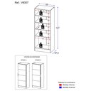 Ver imagem 4 de Sapateira 1 Porta com Espelho Jade Plus Multimóveis V6007