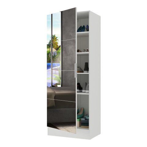 Sapateira 1 Porta com Espelho Jade Plus Multimóveis V6007