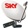 Kit Antena Parabólica e Receptor Sky Pré Pago Flex Sd - 1