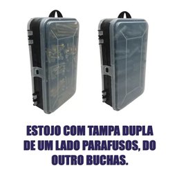 Kit 300 Parafusos Chipboard Philips e Buchas + Maleta - 4