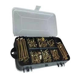 Kit 300 Parafusos Chipboard Philips e Buchas + Maleta - 1