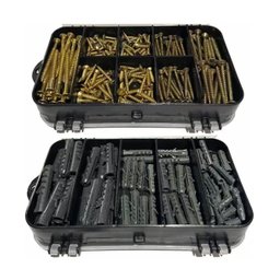 Kit 300 Parafusos Chipboard Philips e Buchas + Maleta - 3