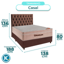 Ver imagem 3 de Kit Cama Box + Cabeceira + Colchão Casal Molas Ensacadas - Airtech - Ortobom