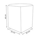 Ver imagem 5 de Kit 2 Puff Dado Decorativo para Sala Recepção Penteadeira Material Sintético Cores
