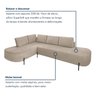 Sofá de Canto Orgânico 4 Lugares 265cm Base de Ferro Chaise Esquerda Luna - 7