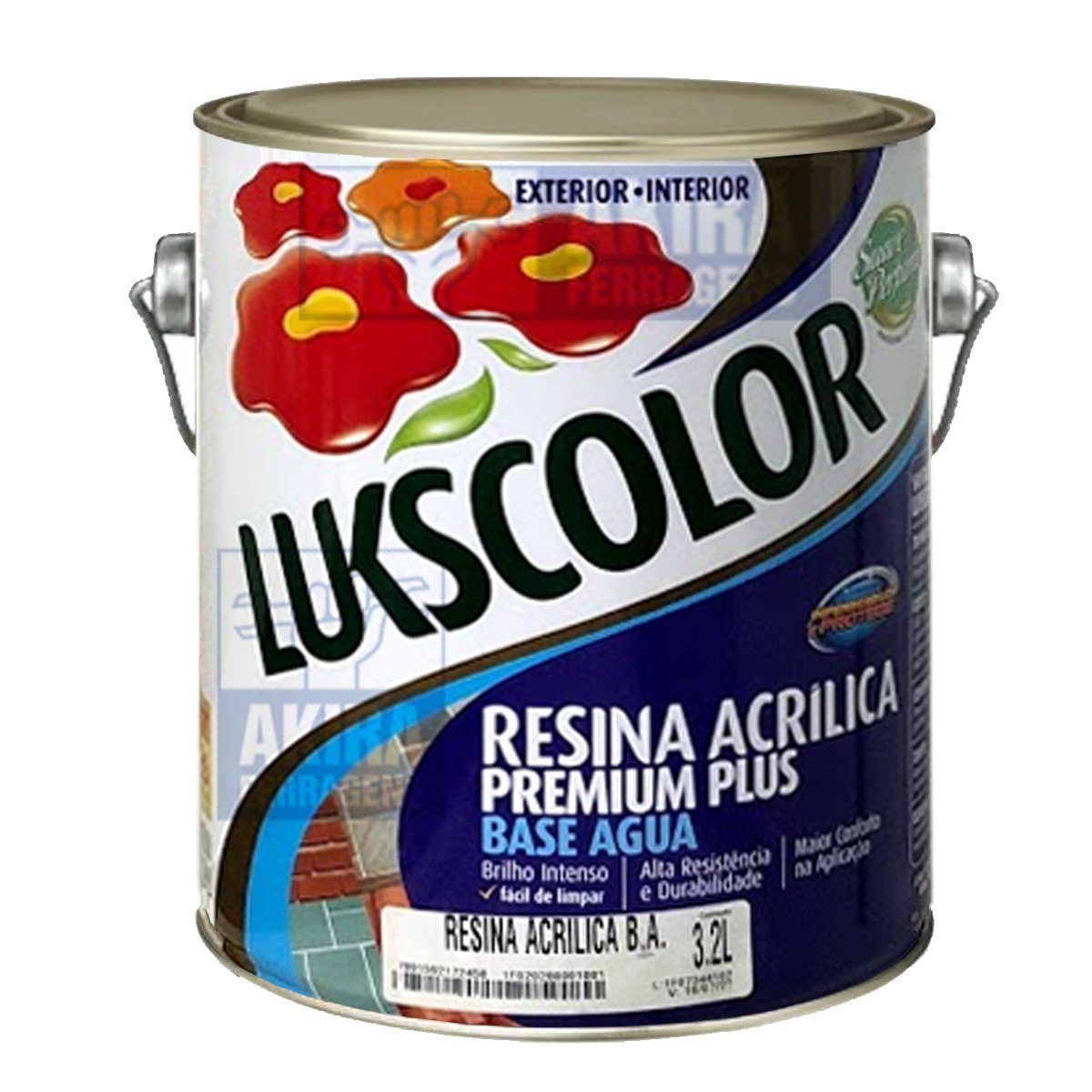 Resina Acrilica Lukscolor 3,2 L Base Agua Protege Impermeabi