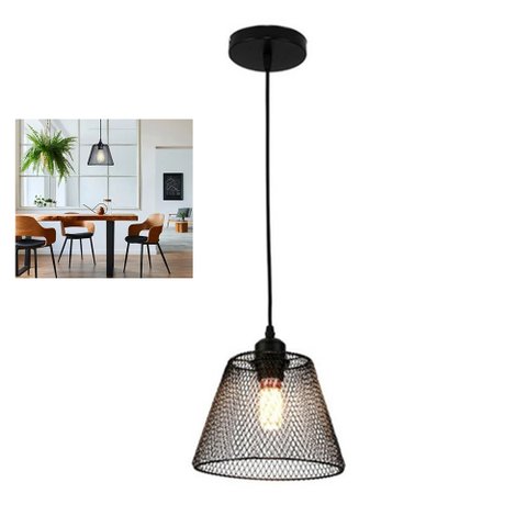 Lustre Abajur Pendente Cupula Iluminaçao Casa Copa Quarto Sala Decoraçao Metal Aramado Lampada Luz T
