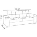 Ver imagem 6 de Sofá 3 e 2 Lugares para Sala de Estar Living Allon F04 Veludo Marrom Claro - Lyam Decor