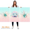 Ver imagem 3 de Kit 3 Quadros Retangulares - Trio Glass Flowers