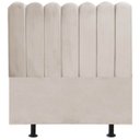 Ver imagem 1 de Cabeceira Nuvem Cama Box Solteiro 90 cm Alanis Suede Bege