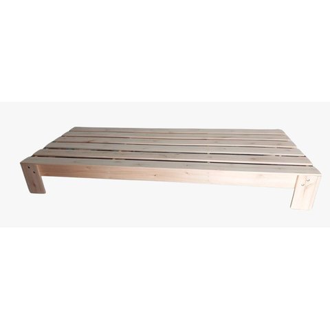 Cama Solteiro Oriental Penafort 78x188x25 sem Pintura (Crua)