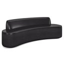 Ver imagem 2 de Sofá Decorativo 3 Lugares 180cm Bélgica Curvo PU Preto G15 - Gran Belo