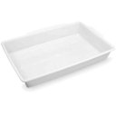 Ver imagem 1 de 5 Bandejas Plásticas para Açougue 40x61x10cm Alimentos 17L Grande Retangular Plasvale