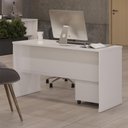 Ver imagem 4 de Kit Escritório Office Escrivaninha e Gaveteiro Zeus - Via Nossa - Branco