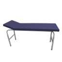 Ver imagem 1 de Mesa Exame Clínico 80x65x180 Cabeceira Regulável Esmaltada Azul Marinho