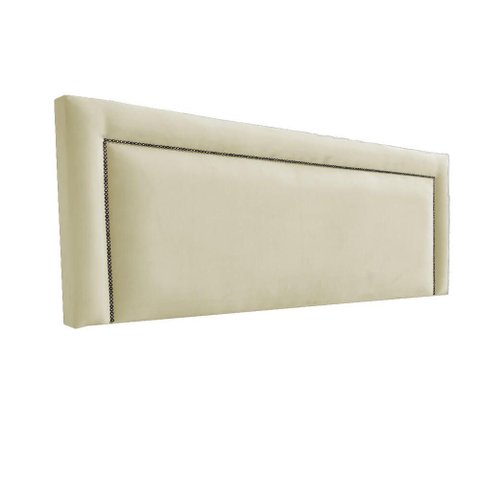 Cabeceira de Cama Estofada Sevilha Diamond Premium Suede Rbl:solteiro Painel/bege