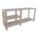 Ver imagem 2 de Mesa com Rack Organizadora para Louças 110x50cm