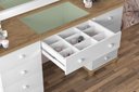 Ver imagem 2 de Penteadeira Camarim 9 Gavetas Branco/Nature com Banqueta