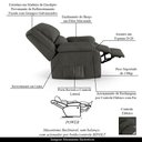 Ver mais imagens de Poltrona do Papai Reclinável Melim Controle Power Elétrico Linho Grafite Fh1 - D'Rossi