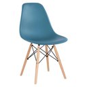 Ver imagem 5 de Kit - Mesa Retangular Eames 80 X 120 Cm Preto + 6 Cadeiras Dsw Turquesa Mesa Preto com Cadeiras