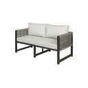 Ver imagem 1 de Sofá 2 Lugares de Corda Náutica e Alumínio com Pintura Eletrostática Tecido Impermeável Área Externa