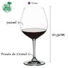 Kit 4 Taça Cristal Fino Vinho Champanhe Enólogo Profissional Cor:tinto Burgundy - 6