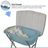 Banheira Banho Bebe Infantil Com Trocador e Suporte Dobrável Até 20kg Burigotto + Almofada de Banho  - 3