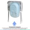 Banheira Banho Bebe Infantil Com Trocador e Suporte Dobrável Até 20kg Burigotto + Almofada de Banho  - 9