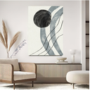 Ver imagem 1 de Quadro Decorativo Minimalista Grande para Sala Quarto Neutro