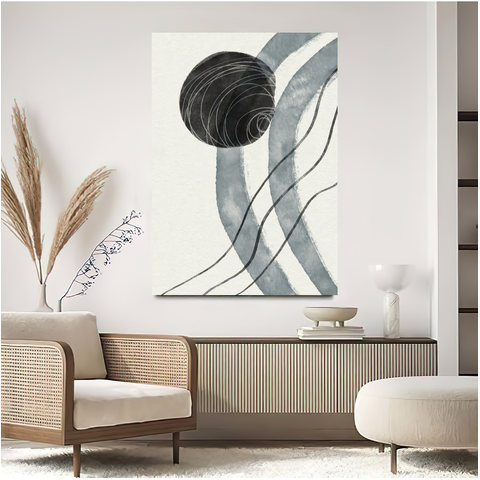 Quadro Decorativo Minimalista Grande para Sala Quarto Neutro