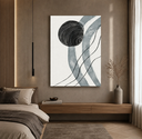 Ver imagem 1 de Quadro Decorativo Minimalista Grande para Sala Quarto Neutro