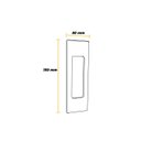 Ver imagem 4 de Puxador Concha Para Portas E Janelas Embutir 150mm Inox