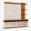 Ver imagem 4 de Estante Home Mariana Off White/Canela 180cm para TV até 55” - Mobler