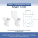 Ver imagem 3 de Tampa Vaso Sanitário Poliester Acrilico Calypso Branco para Bacia Incepa