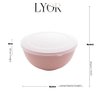 Jogo 3 bowls bambu e PP c/tampa Lines sortido Lyor - 9
