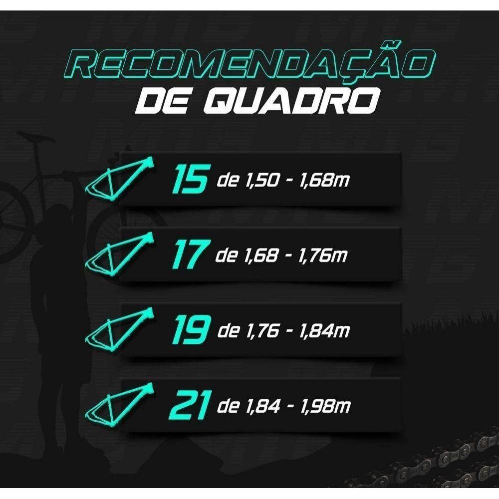 Bicicleta Aro 29 Ksw 21 Marchas Shimano Freio Hidraulico K7 - 1