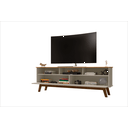 Ver imagem 5 de Rack Elegant em Mdf para Tvs de até 65" com 4 Nichos Cinamomo Off White Bechara