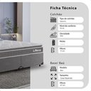 Ver imagem 2 de Cama Box Casal Bipartido + Colchão Life D33 Pillow Top 56x138x188cm- Cinza - e-Shop Casa