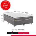 Ver imagem 3 de Cama Box Casal Bipartido + Colchão Life D33 Pillow Top 56x138x188cm- Cinza - e-Shop Casa